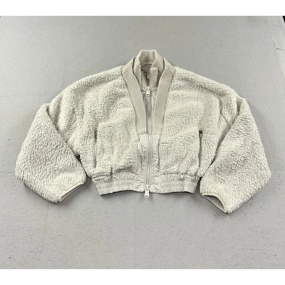 Free People Movement Gear Up Sherpa Jacket Cropped Casual XS
